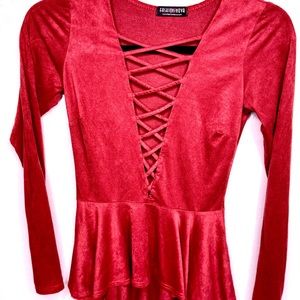 Burgundy (garnet)  Lattice top